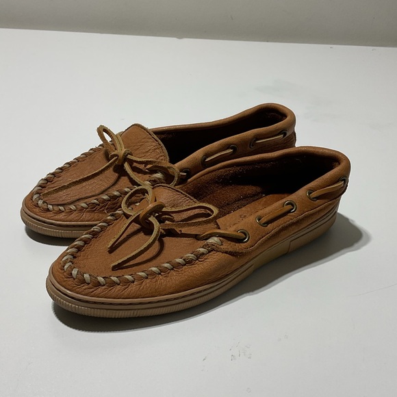 Minnetonka Leather Moccasins Size 6 Vintage - Picture 2 of 7